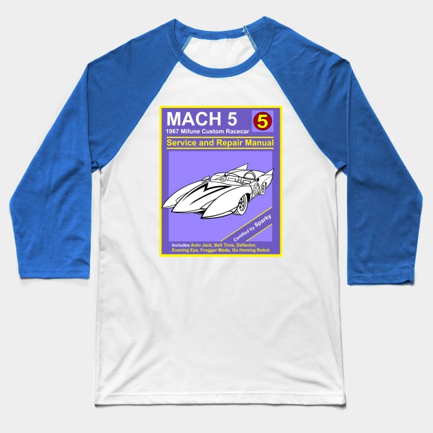 Mach 5 Manual Baseball T-Shirt by ClayGrahamArt